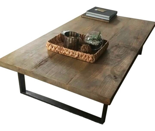 Mesa Ratona Hierro Madera Industrial