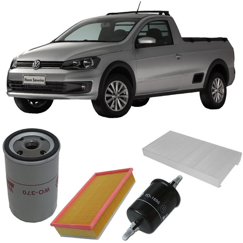 Kit Filtros Para Volkswagen Saveiro 1.6 8v G6 2012 A