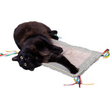 Purrfect Pouch Alfombra De Juego Para Rascar Gatos Con Cuerd