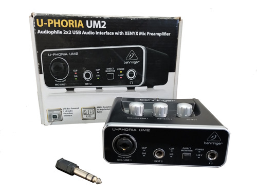 Interfaz Placa De Sonido Behringer U-phoria Um2 Usb 