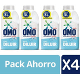 Omo Detergente Líquido Para Diluir 500ml Rinde 3lt Pack 4und