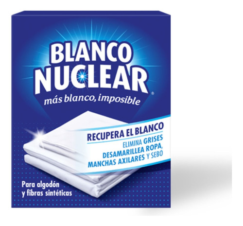 Blanqueador De Ropa Blanco Nuclear Sobres 6x20grs Iberia