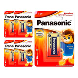 5 Baterias Alcalinas 9v Panasonic