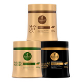 Kit Haskell Cronograma Cavalo Forte Mandioca Murumuru 500g