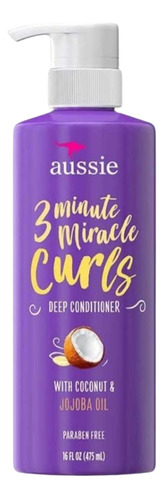 Condicionador 3 Minutos Aussie Miracle Curls 475ml Coco