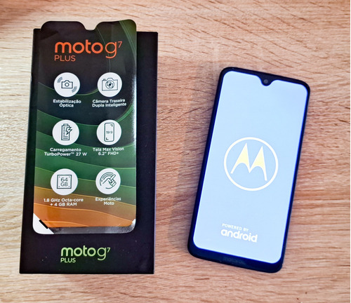 Celular Smartphone Motorola Moto G7 Plus Indigo 64gb