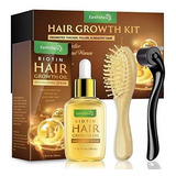 Kit De Crecimiento Del Cabello Tratamiento Cepillo Rodillo