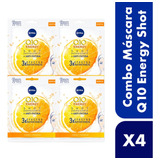 Combo Mascara Facial Nivea Q10+c Anti Age X 4 Unidades