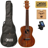 Luna Concert Ukulele Maluhia With Gigbag,tuner,strings & Eeb