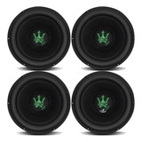 Kit 4 Magnum Subwoofer Rex Green 400w Rms Grave Forte 10 Pol