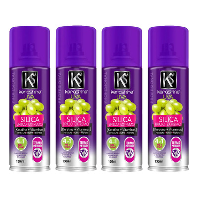 Kerashine Uva 130 Ml C\u002Fu Termo Protector - 4 Pz | MercadoLibre