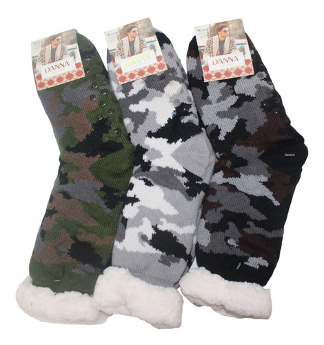 X6 Calcetines De Chiporro Hombre - Pantuflas Antideslizante 