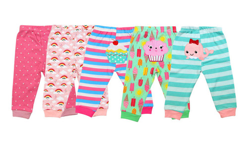 Pantalones Set X5 Para Niña