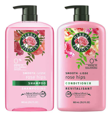 Set De Champú Y Acondicionador Herbal Essences Vitamin E Ros