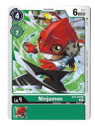 Digimon Ccg Ninjamon - Common Bt9 Frete Incluso