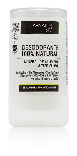 Piedra Alumbre Desodorante 100% Natural 120g Larga Duración