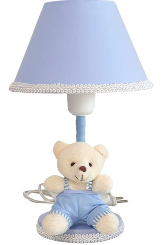 Abajur Infantil Bebê Menino Decoração Quarto - Azul