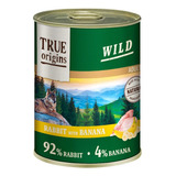 Lata True Origins Wild Perro Rabbit With Banana 400g