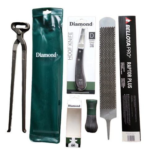 Kit Diamond Premium Tenaza Desvasar + Raspa + Mango + Gubia