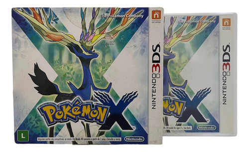 Jogo Pokémon X Nintendo 3ds Original Completo + Luva