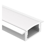 Perfil Para Fita Led Embutir Gesso 25mm Barra 2 Metros Slim