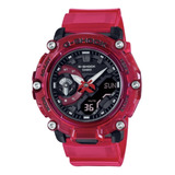 G Shock Ga 2200skl 4a Original Rojo Semi Transparente Carbon