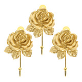 Ganchos De Pared Rose Hook Roses, 3 Unidades