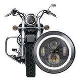 Optica Faro Cree Led 7 Pulgadas Moto Harley Davidson Jeep