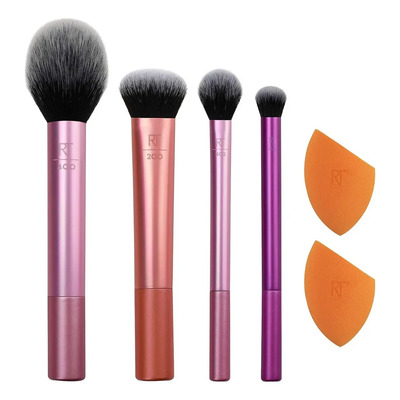 Real Techniques Kit Brochas Y Esponjas Everyday Essentials Color Rosados | Meses sin interés