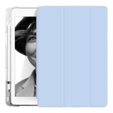 Funda Para iPad 9.7 Transparente 5°/6° Gen. Ranura Lápiz