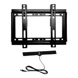 Soporte Fijo Pantallas De 14  A 43 Pulgadas + Antena Hd Tv