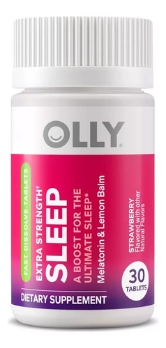 Olly Sleep Extra Strength Melatonina 5 Mg 30 Tabletas Vegana
