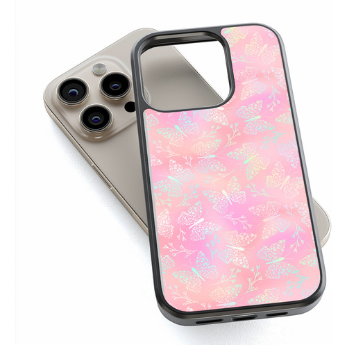 Destellos De Mariposas Funda Para iPhone Tpu Dama Mamá 