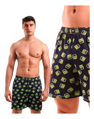 Kit 3 Samba Canção Mallbeck- Short Masculino-pijama Conforto