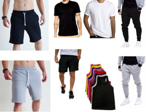 Kit Semana Na Academia Com Roupas Masculinas Musculação