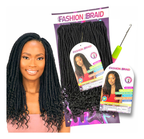 Cabelo Aplique Crochet Braid Fashion Braid Goddess A Afro