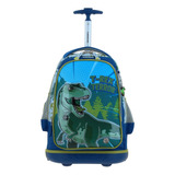 Mochila Ruedas Escolar Primaria Chenson Sonido Baston Y Luz Dinosaurio Rex Trerror Co66404-9 Carro De Fabrica Reforzado