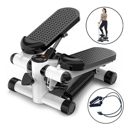 Mini Stepper Escaladora Con Bandas De Resistencia