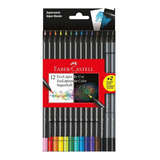 Lapis De Cor Supersoft Faber Castell 12 Cores +2 Lapis Preto