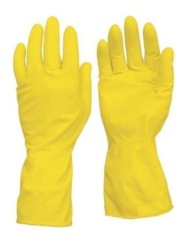 Guante Latex Domestico Amarillo Pack 12 Pares Segman