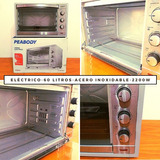 Horno Electrico 60 Lts. Pe-he6065 Acero Inoxidable Peabody