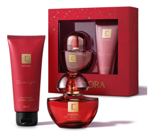 Kit Presente Eudora Rouge: Eau De Parfum 35ml + Creme 100ml