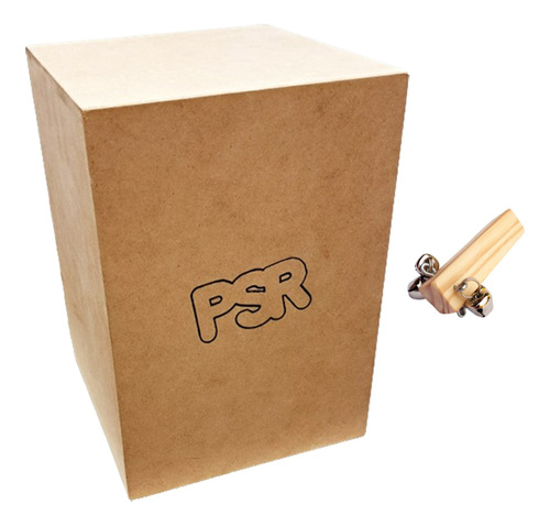 Cajón Peruano Infantil + Cascabelero Psr Accesorios