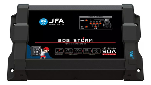 Fonte Carregador Jfa Bob Storm 90a Bivolt Automático 