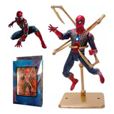 Marvel Iron Spiderman Con Figura Accion Articulada Con Luz