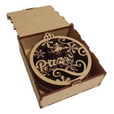 Esferas Con Deseos Mdf 12 Pzs Navidad Con Caja De Regalo