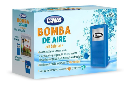 Bomba De Aire De Pilas Marca Lomas Para Acuarios