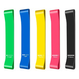 Set Bandas Elasticas Ejercicio Fitness Circulares Dominadas Color Multicolor