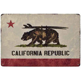 California Republic Coffee Cup Signs Retro Vintage Bar ...