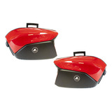 Alforjas Para Moto Laterales Rojo Std 37l Rigida Kinlley